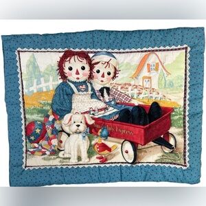 Vintage raggedy Ann and Andy wagon express quilt
